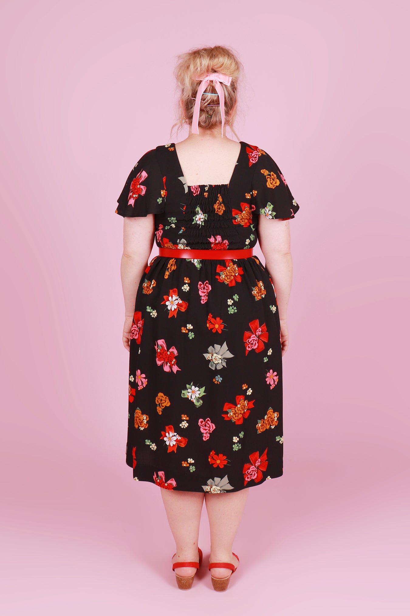 Vera Dress Midi Sweetheart Posie