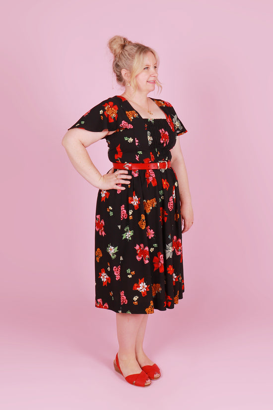 Vera Dress Midi Sweetheart Posie