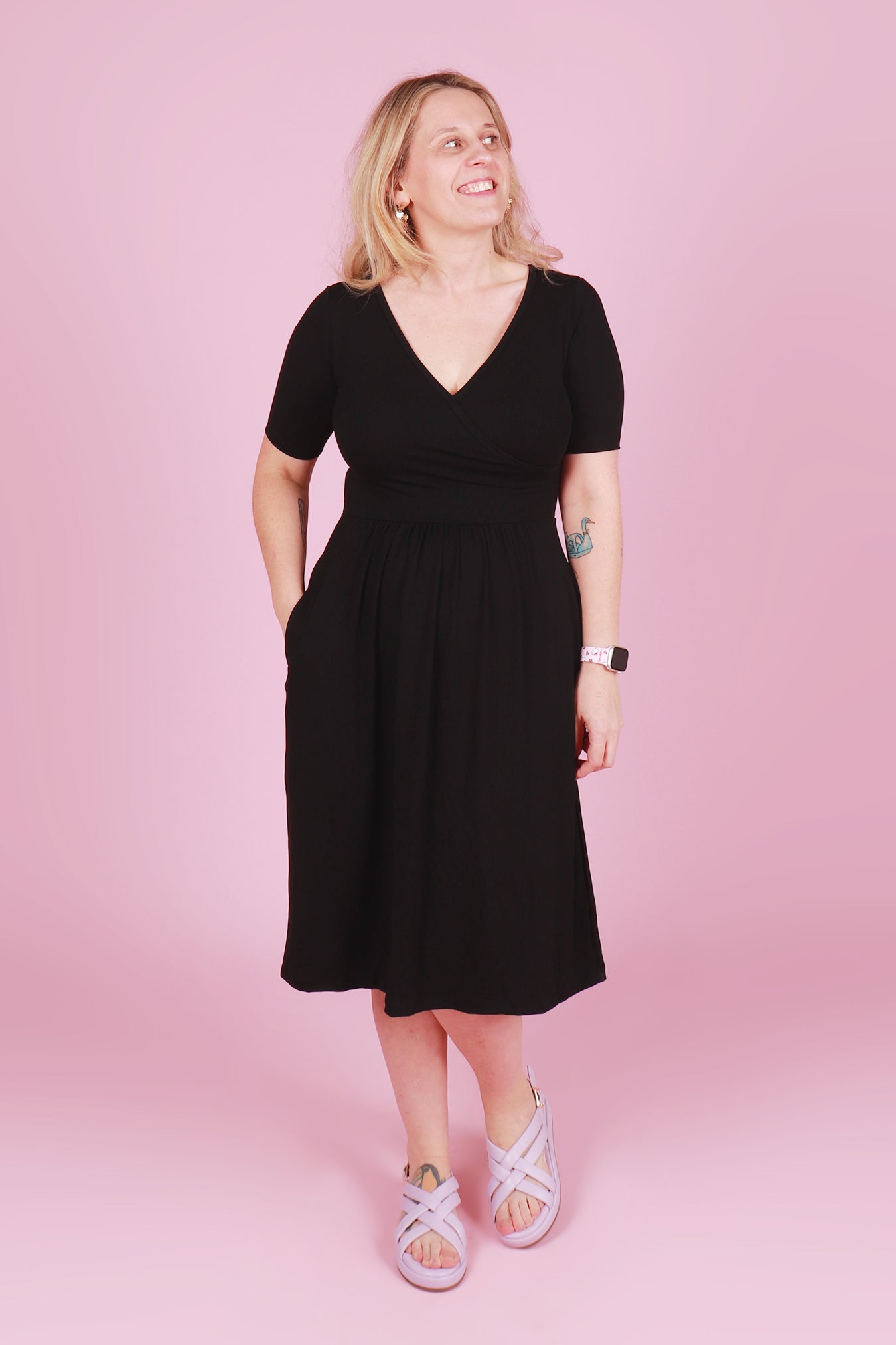 Winnie Dress Broken Heart Black