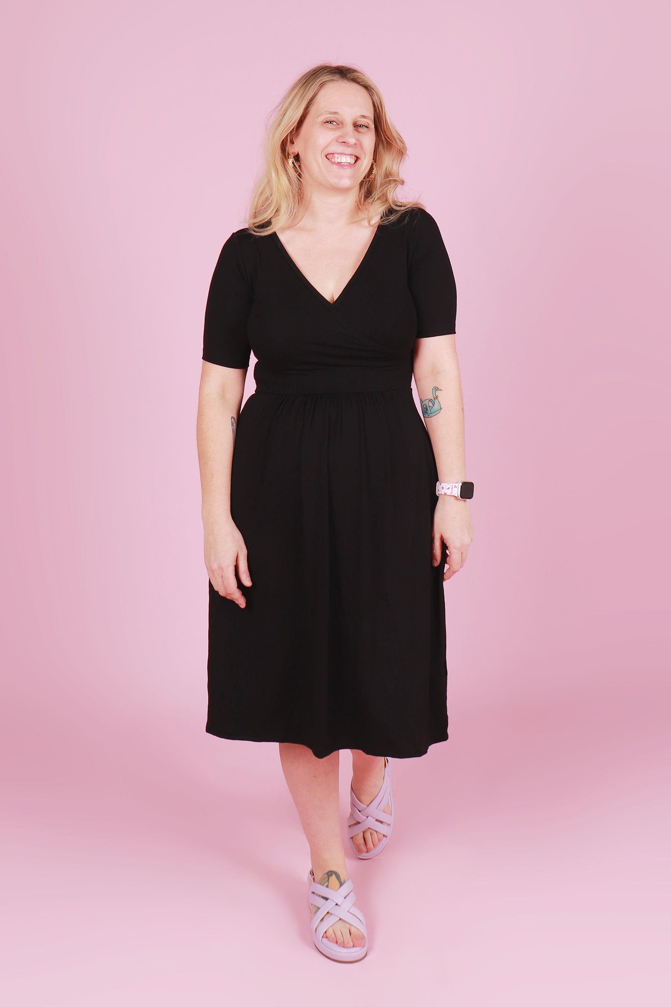 Winnie Dress Broken Heart Black