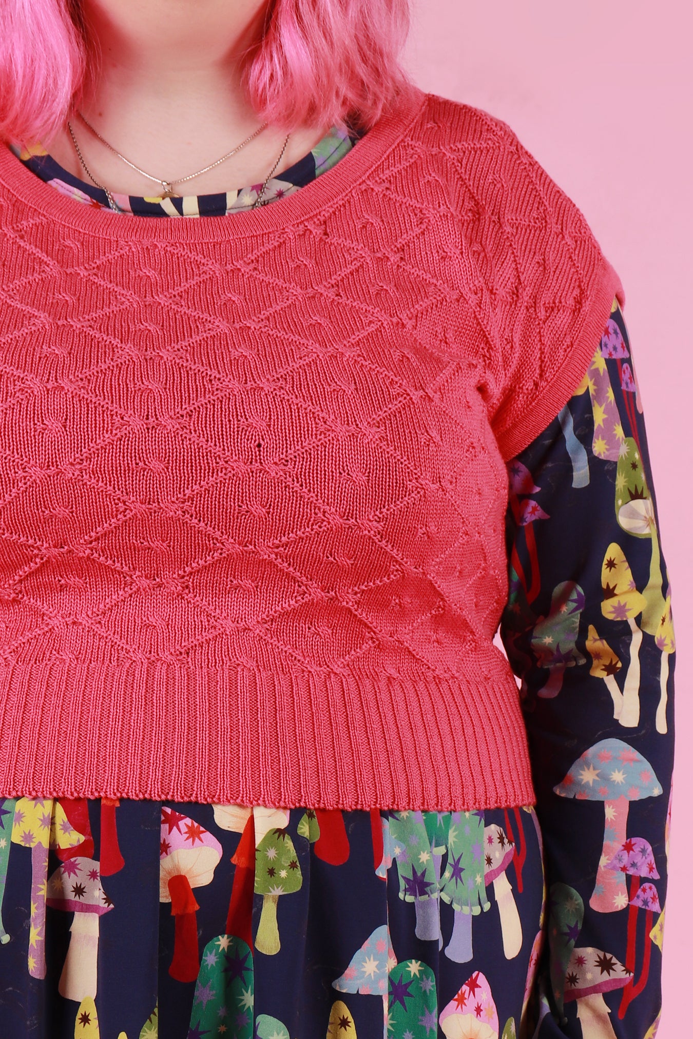 Shelley Knit Top Candy Pink