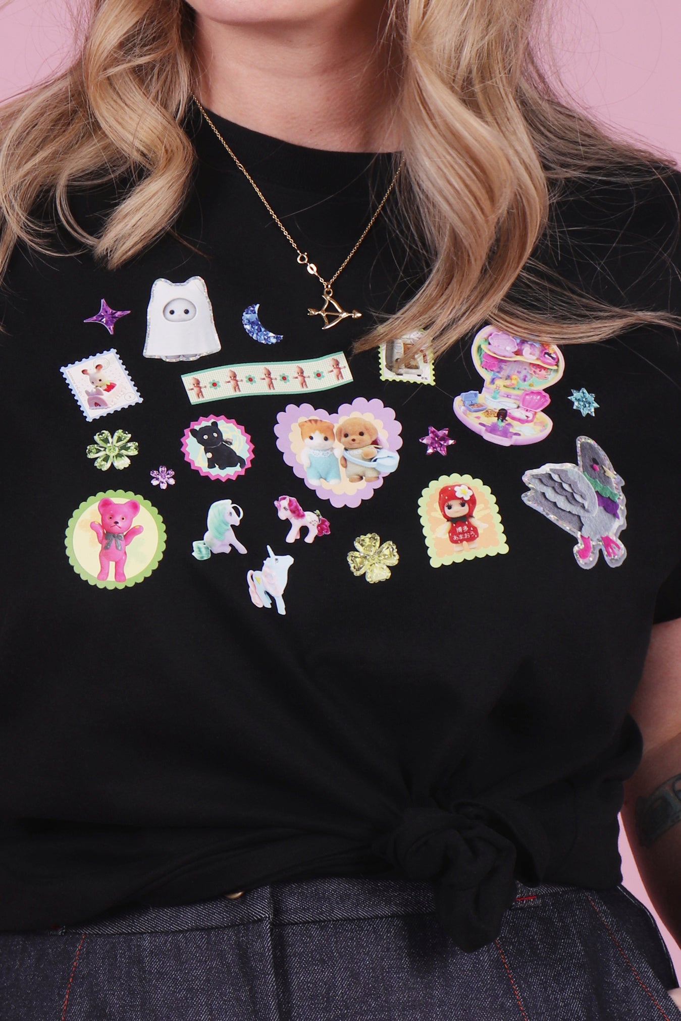Shellflower Tee x Made590 Tee Black