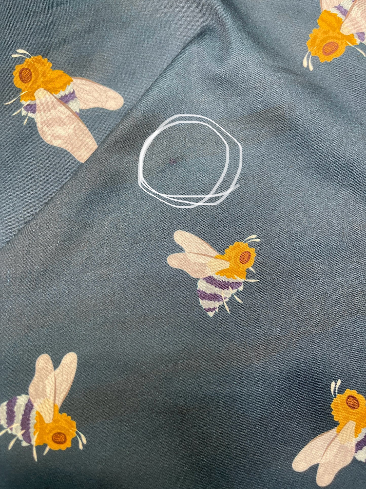 Belinda Dress Native Bees Navy