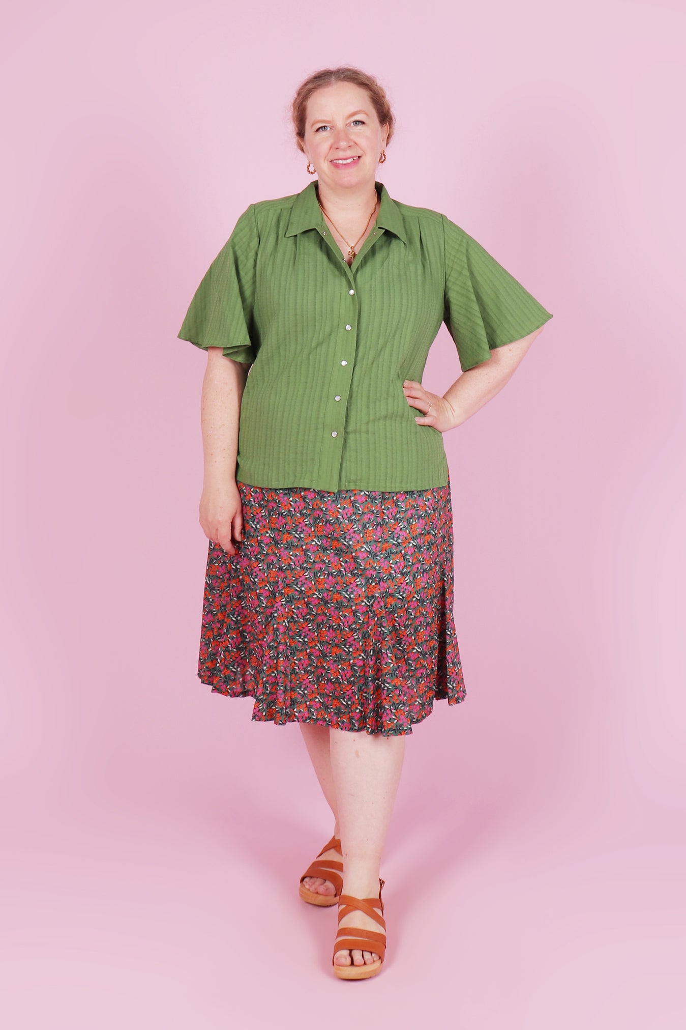 Beatrix Shirt Gum Leaf