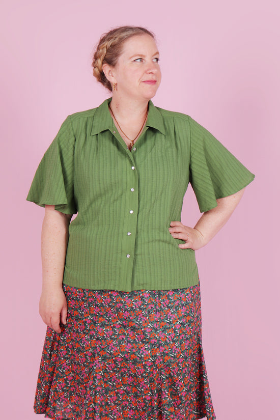 Beatrix Shirt Gum Leaf