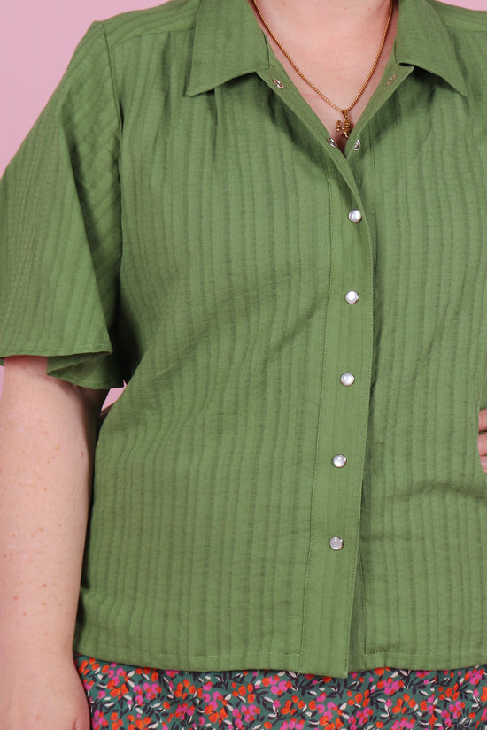 Beatrix Shirt Gum Leaf