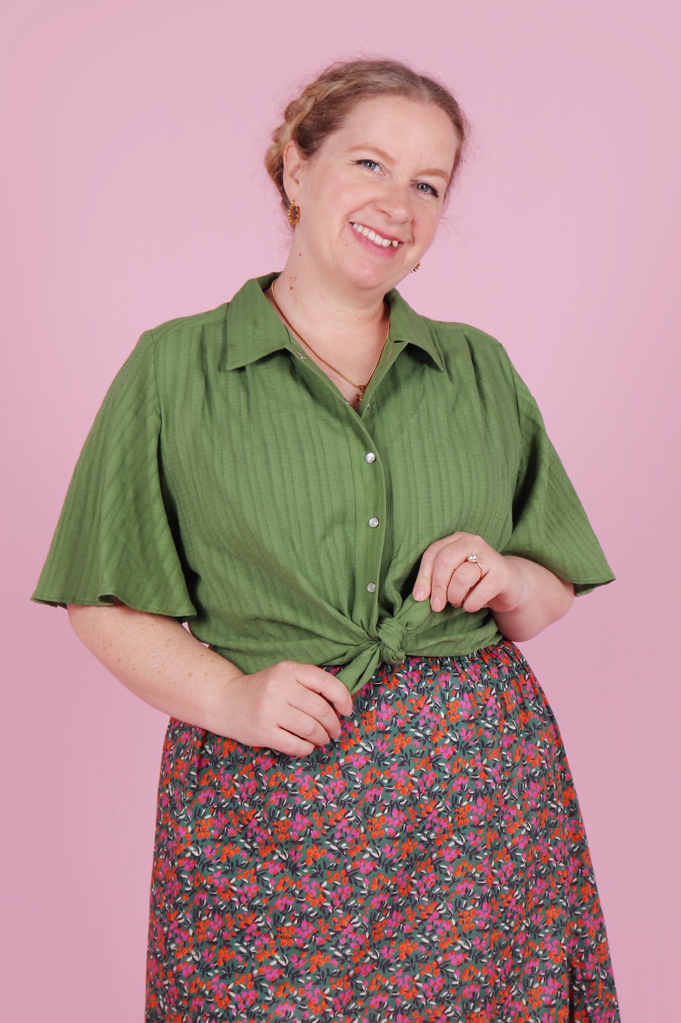 Beatrix Shirt Gum Leaf