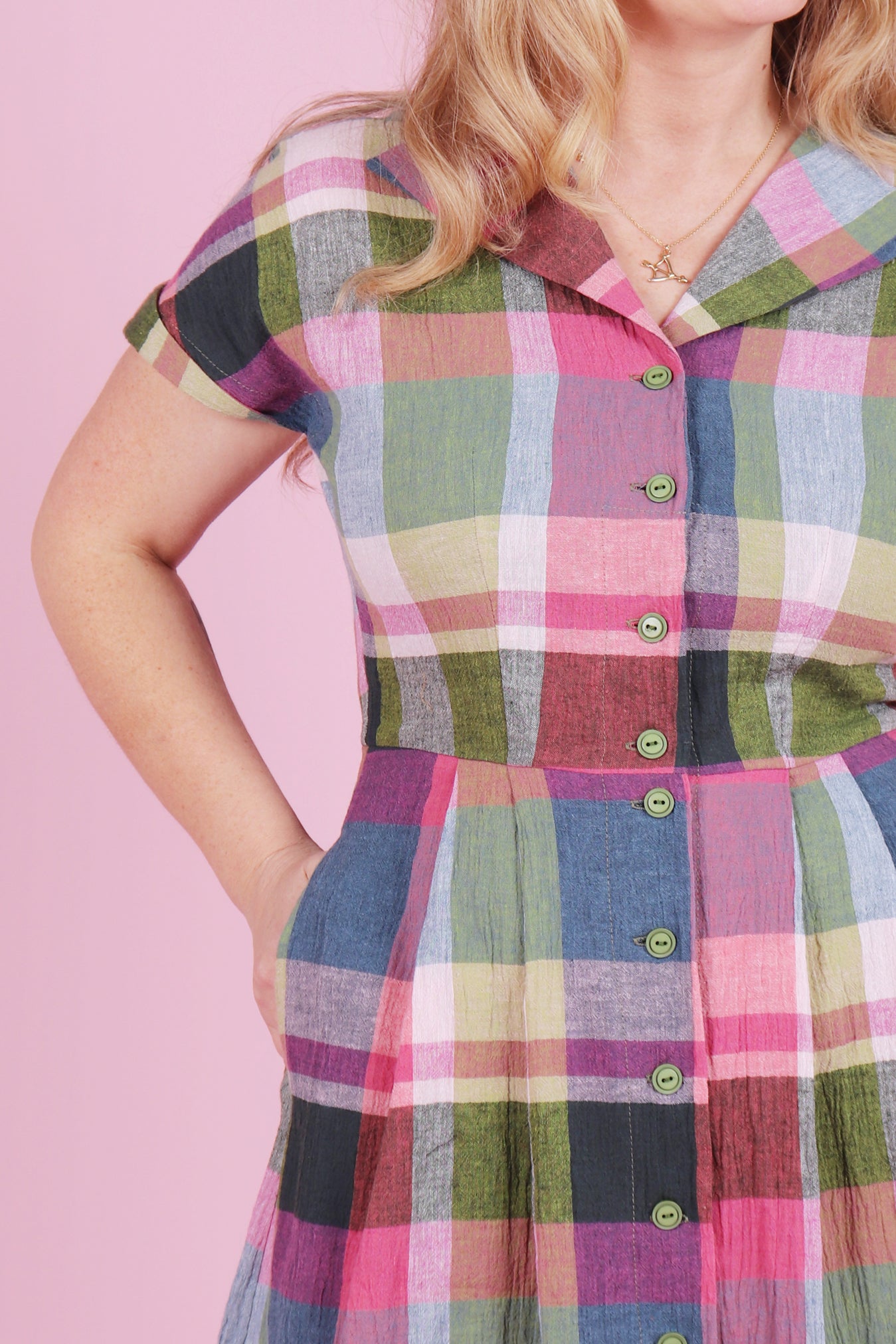 Patty Dress Ray Eames Plaid