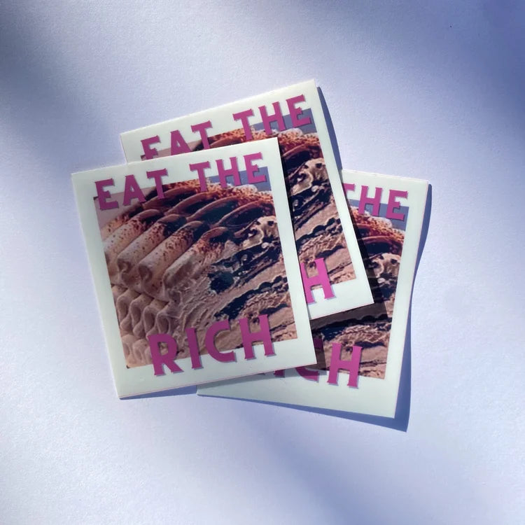 Eat the Rich Vinyl Sticker