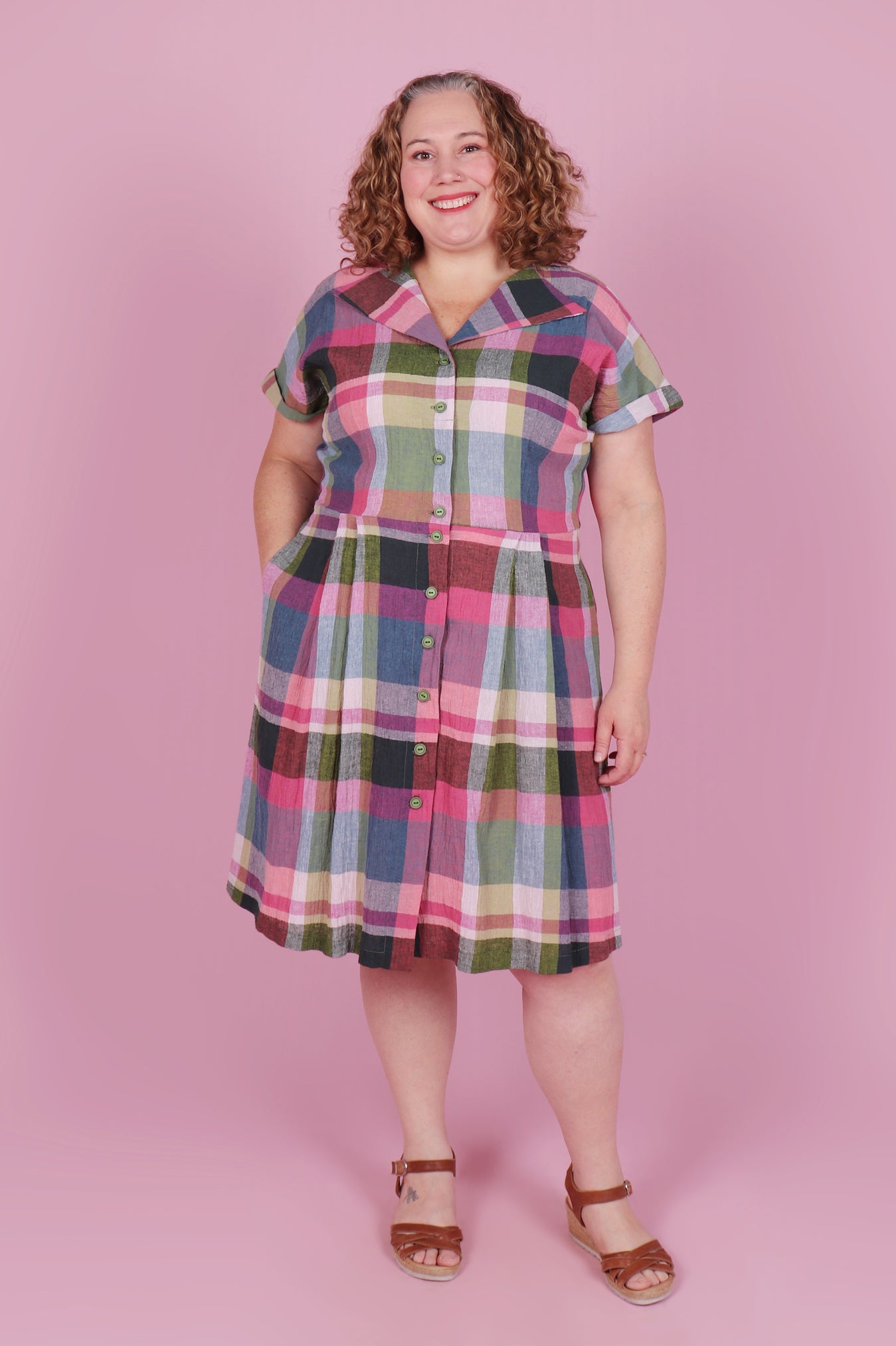 Patty Dress Ray Eames Plaid