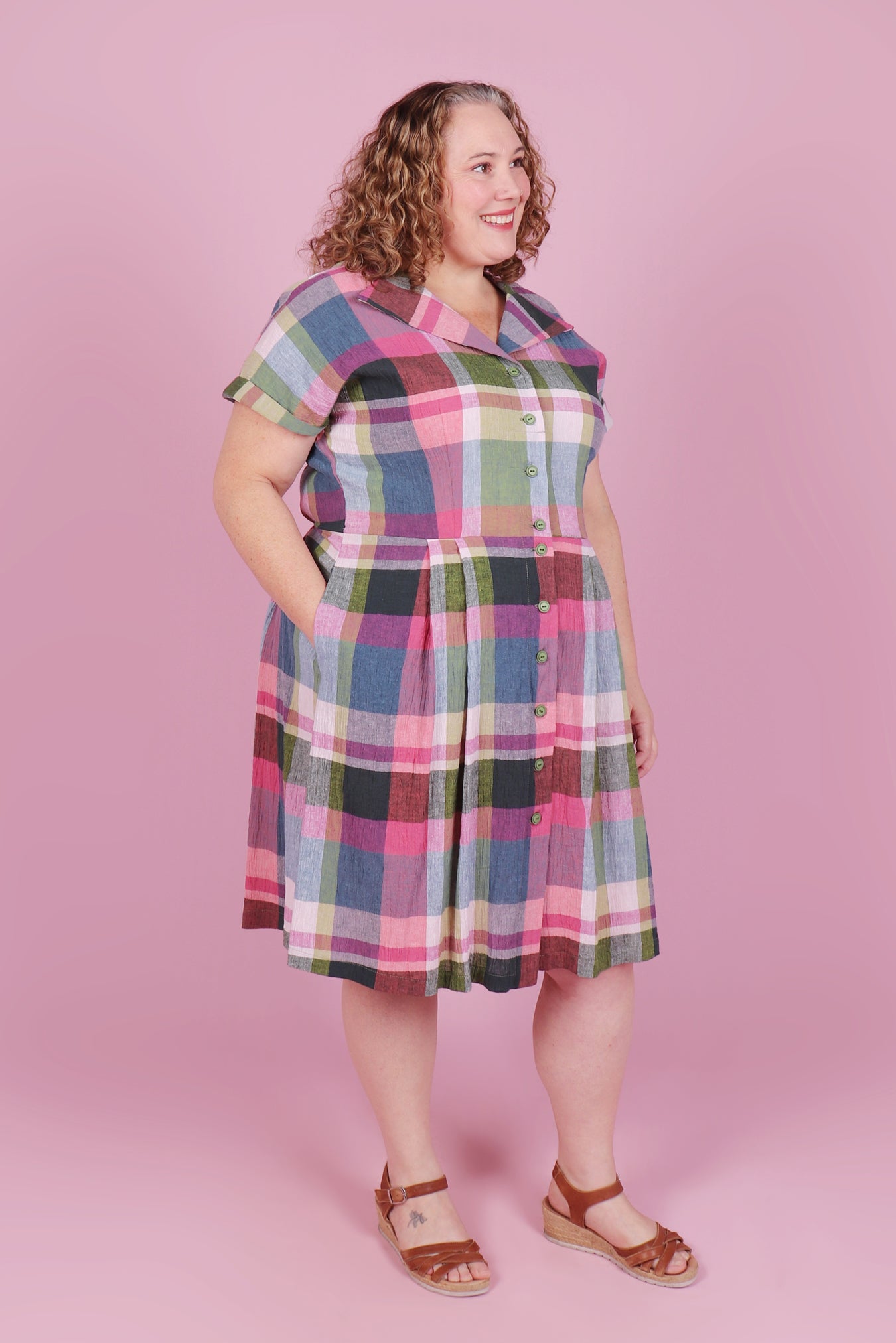 Patty Dress Ray Eames Plaid