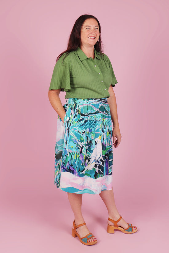 Ella Skirt Cockatoo Country