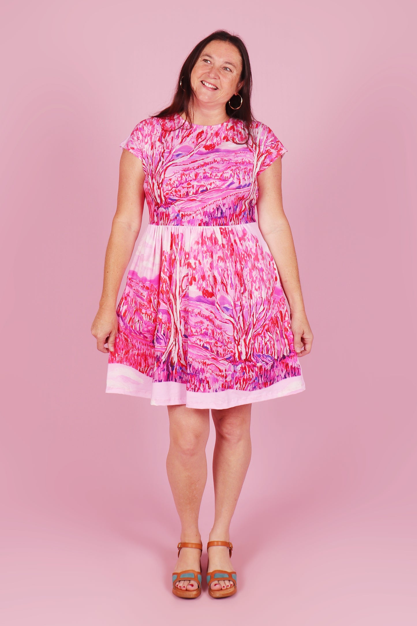 Edie Dress Magenta Magic