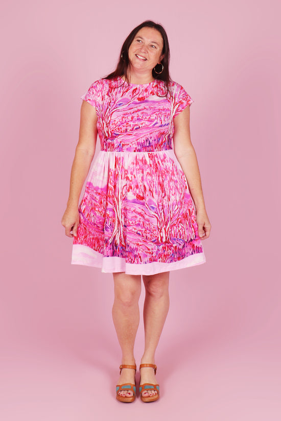 Edie Dress Magenta Magic