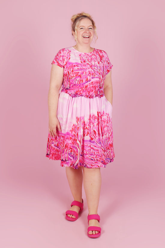 Edie Dress Magenta Magic
