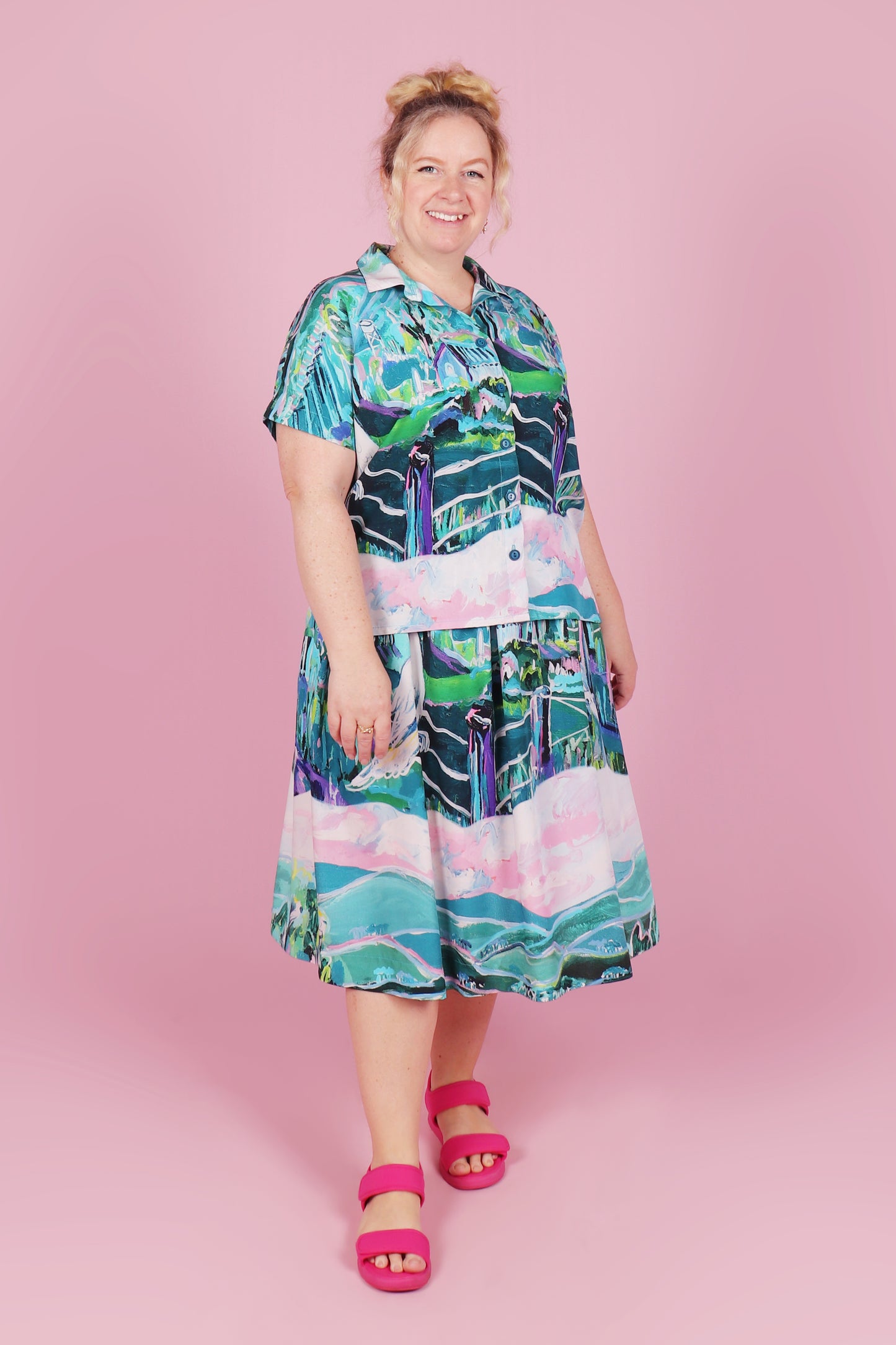 Ella Skirt Cockatoo Country