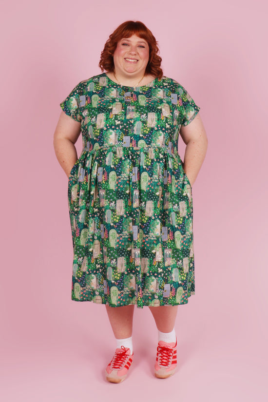 Made590 Edie Tie Back Dress Midi Secret Garden – made590