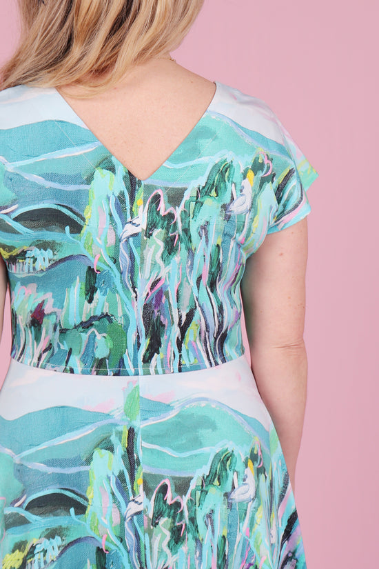 Belinda Jersey Dress Cockatoo Country