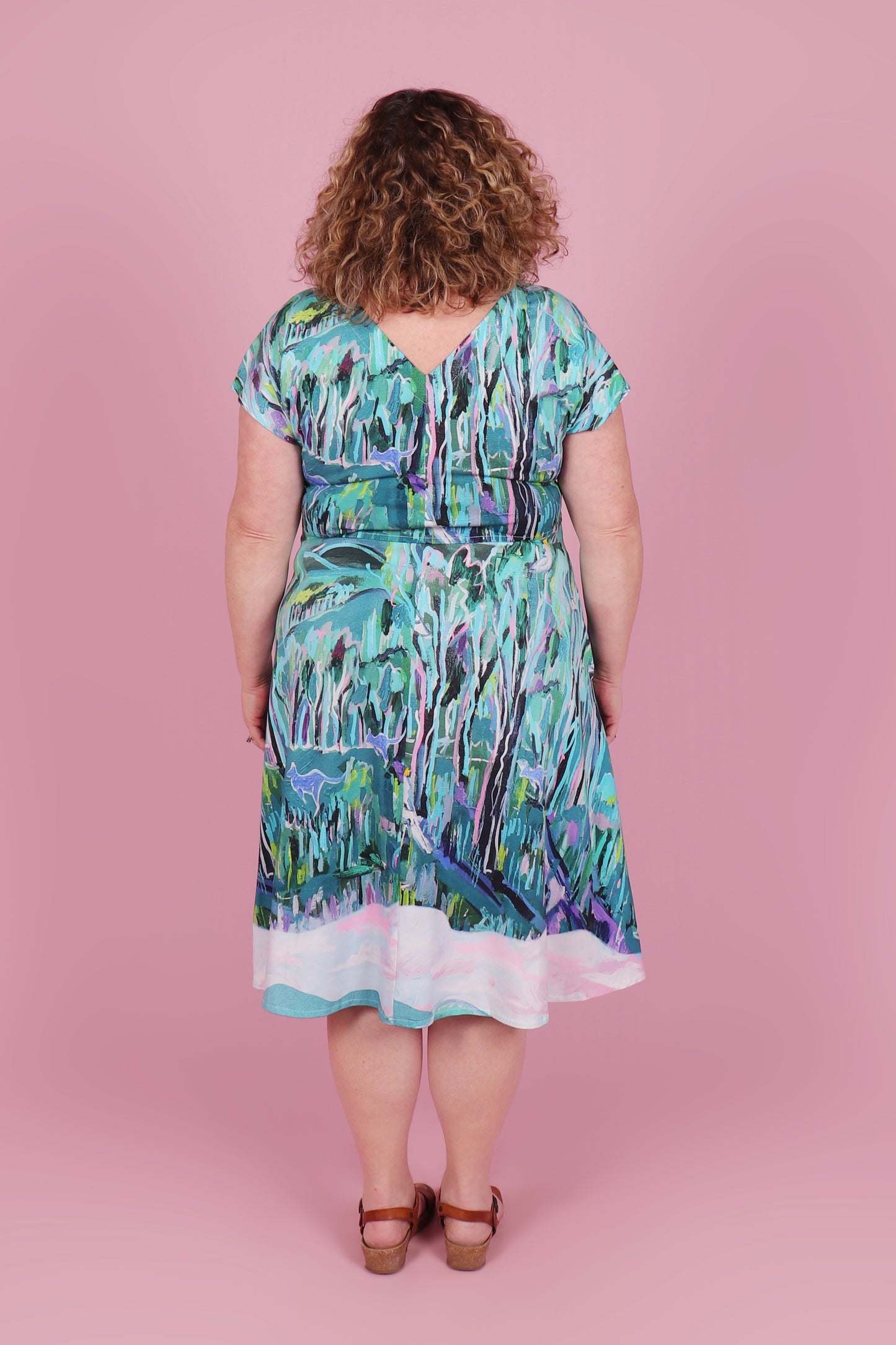 Belinda Jersey Dress Cockatoo Country
