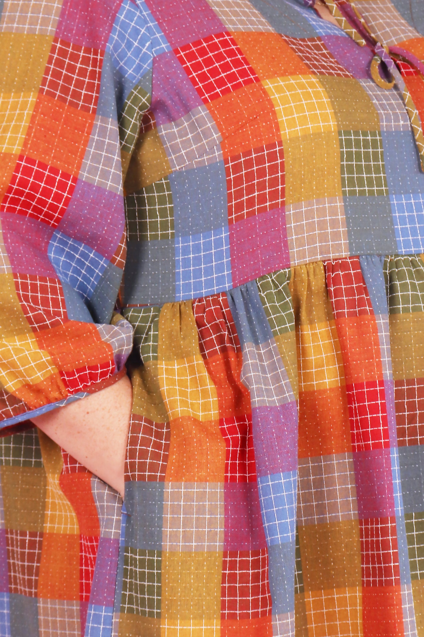 Betty Reversible Dress Hopscotch Plaid