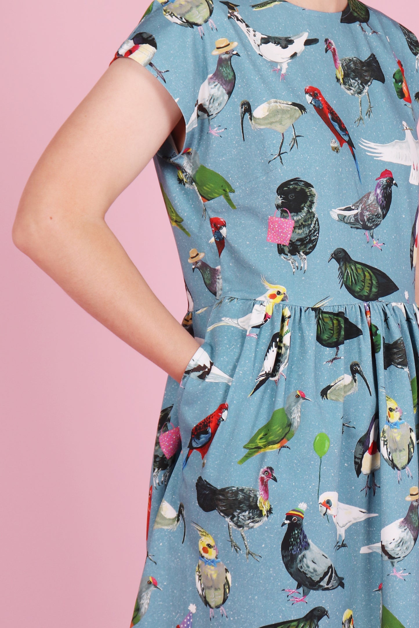 Edie Dress Bird Party