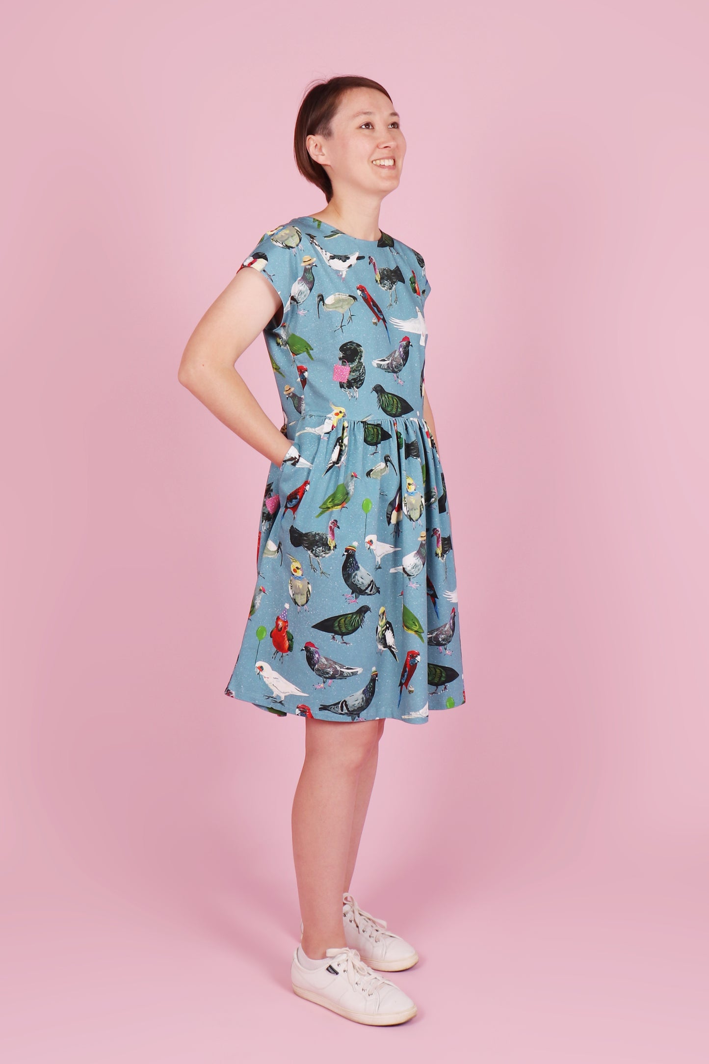 Edie Dress Bird Party