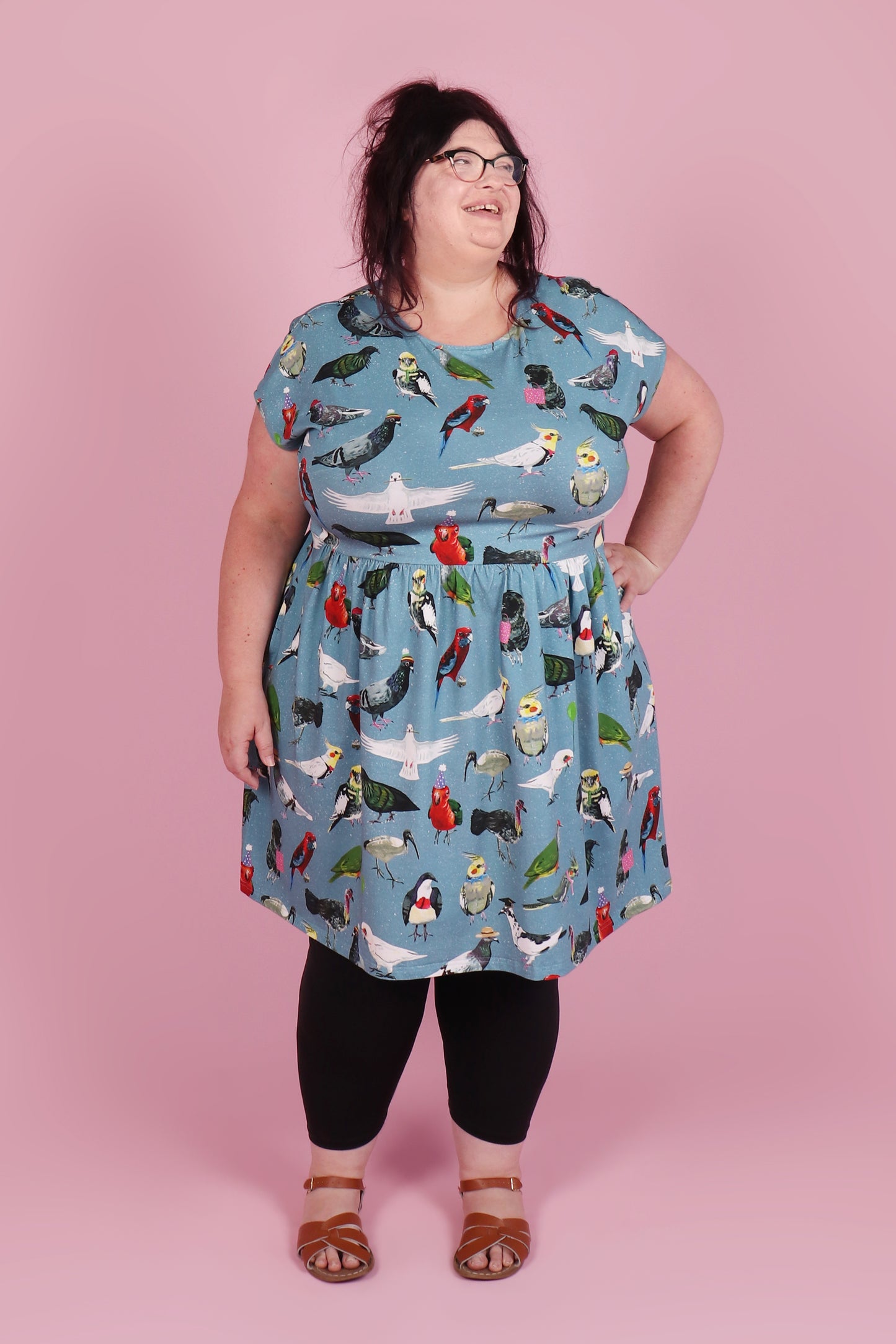 Edie Dress Bird Party