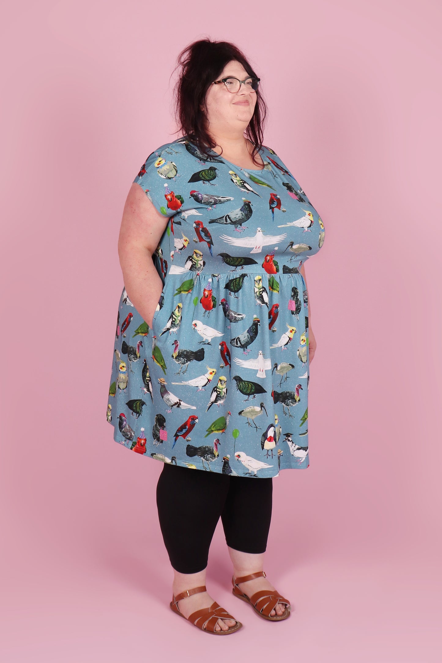 Edie Dress Bird Party