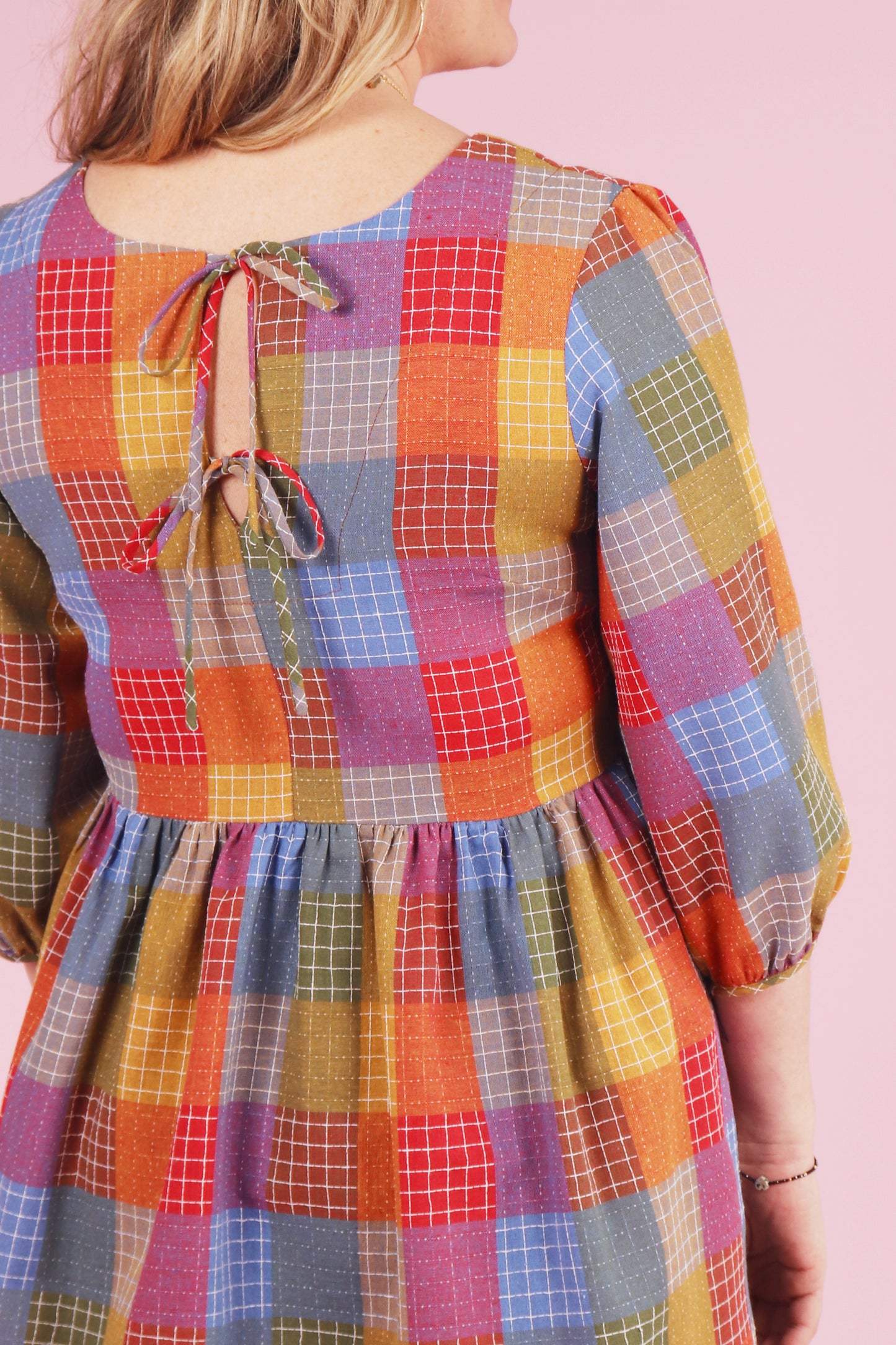 Betty Reversible Dress Hopscotch Plaid