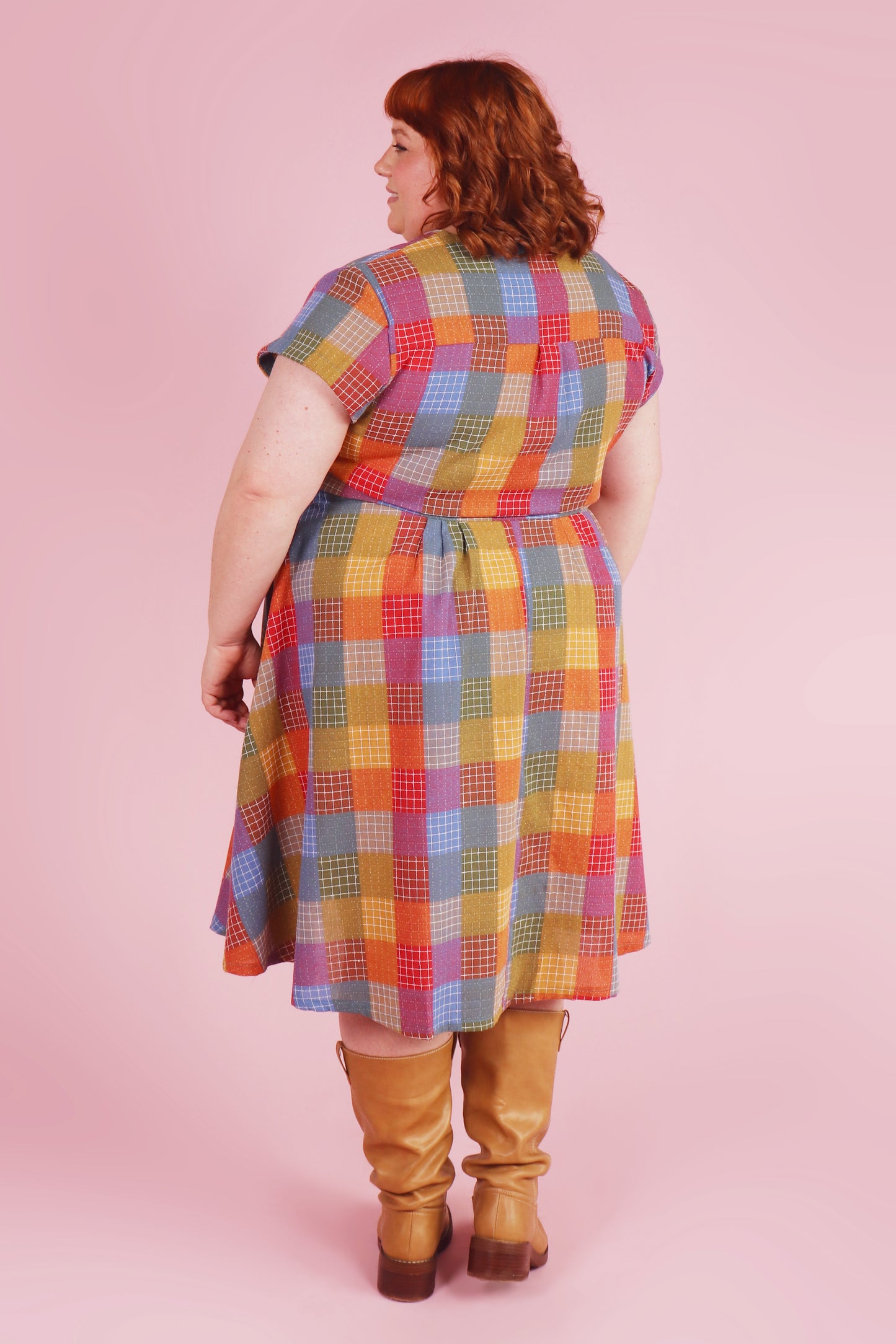 Saski Dress Hopscotch Plaid