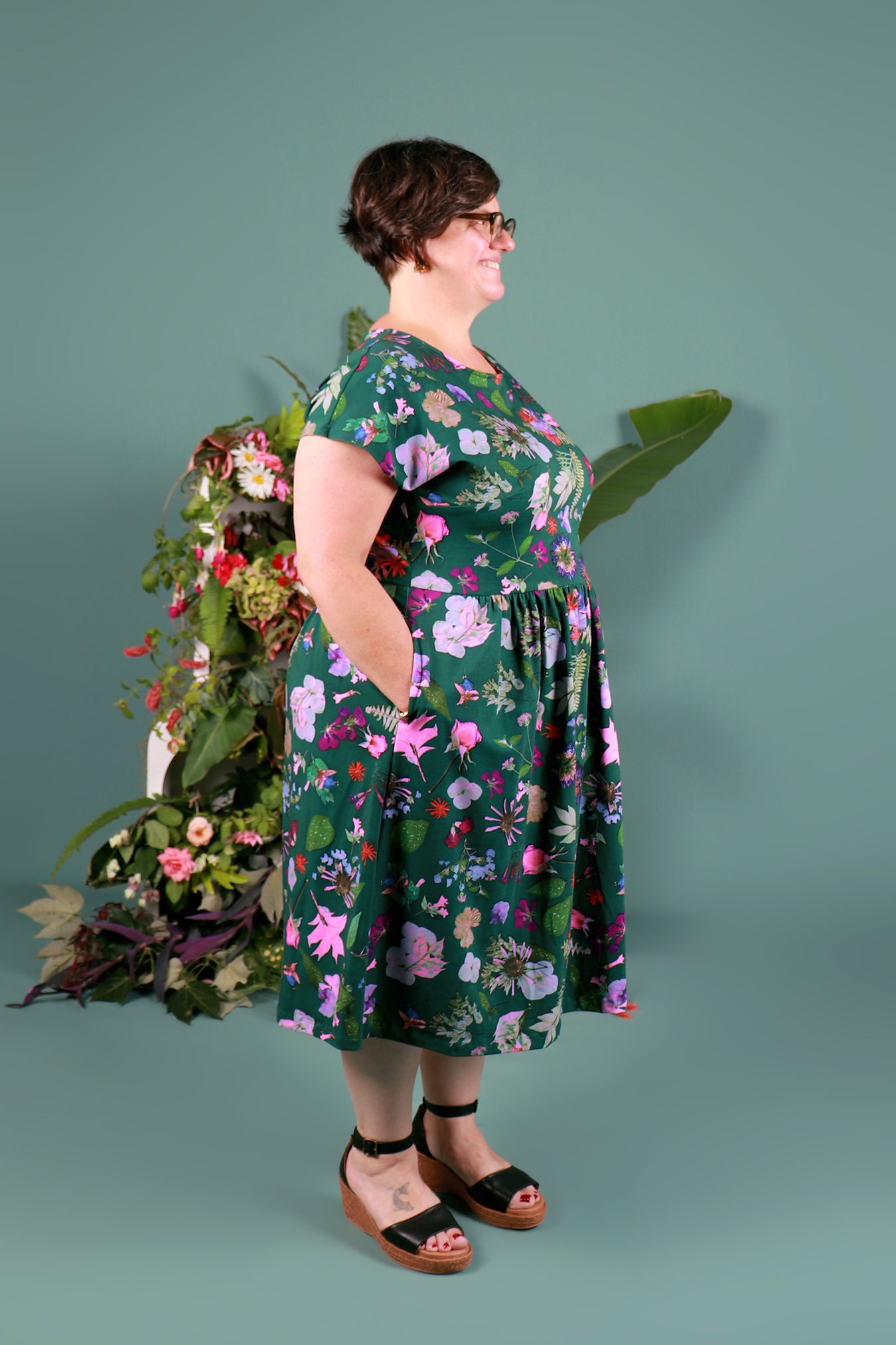 Edie Dress Midi Botanist