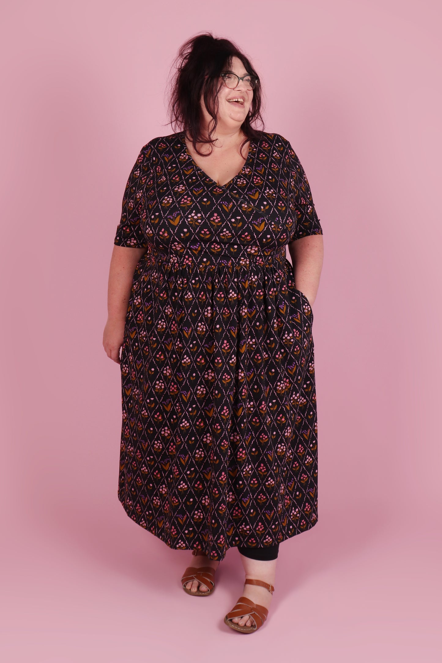 Winnie Reversible Dress Midi Maisie Daisy