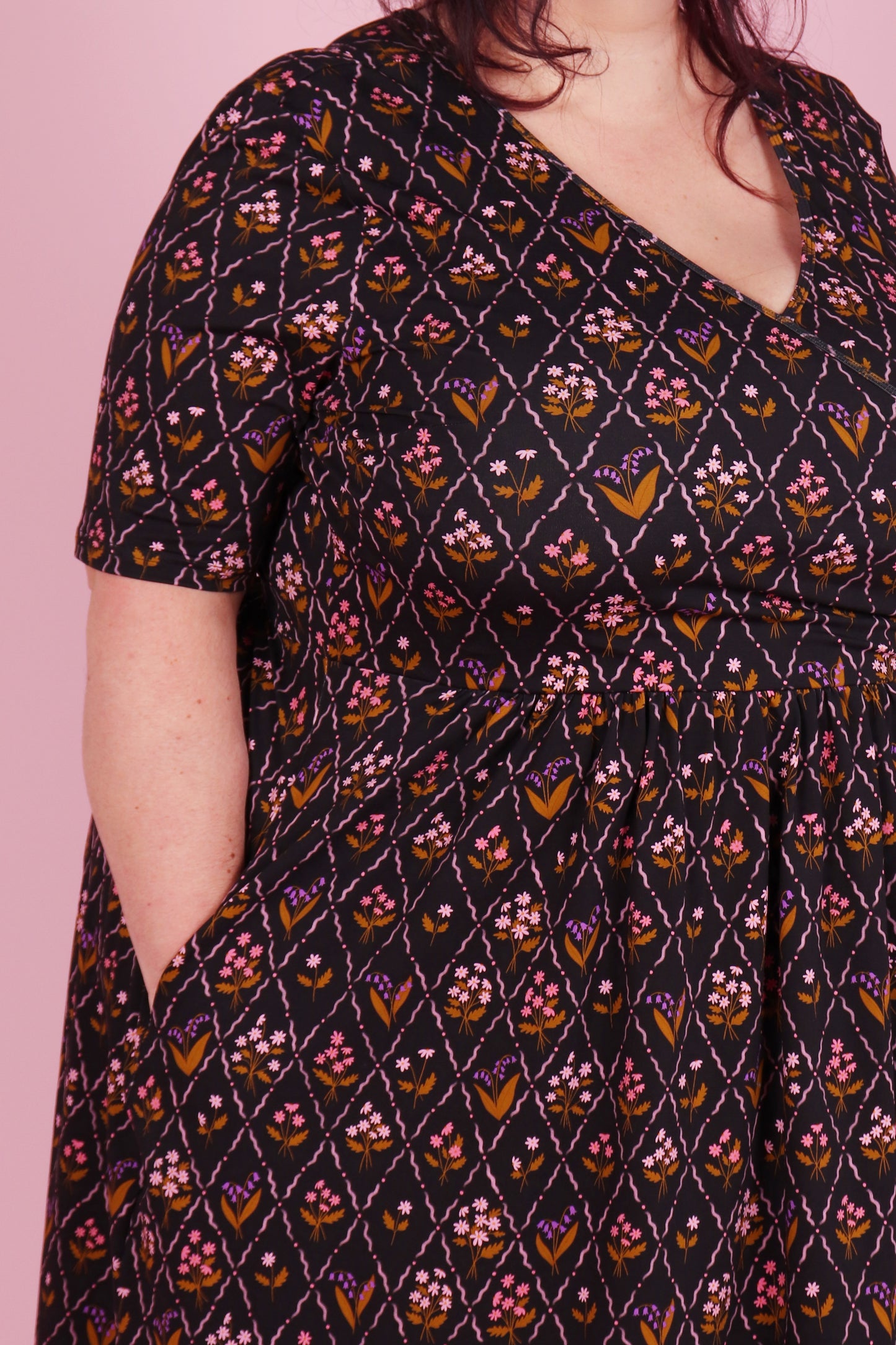 Winnie Reversible Dress Midi Maisie Daisy