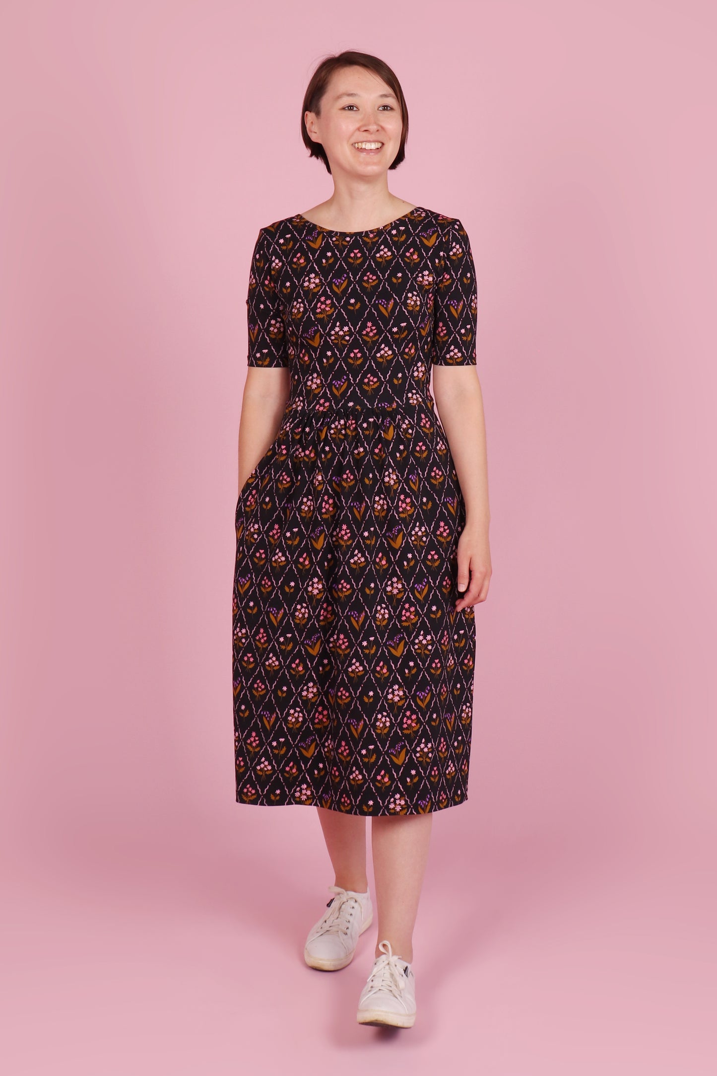 Winnie Reversible Dress Midi Maisie Daisy