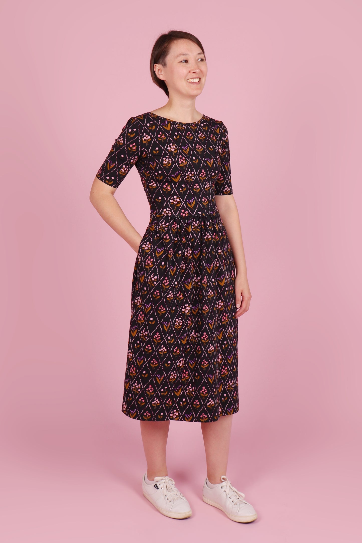Winnie Reversible Dress Midi Maisie Daisy
