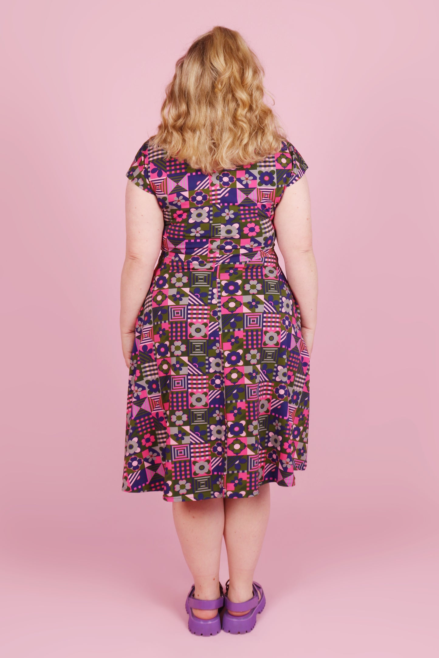 Belinda Jersey Dress Tile Town