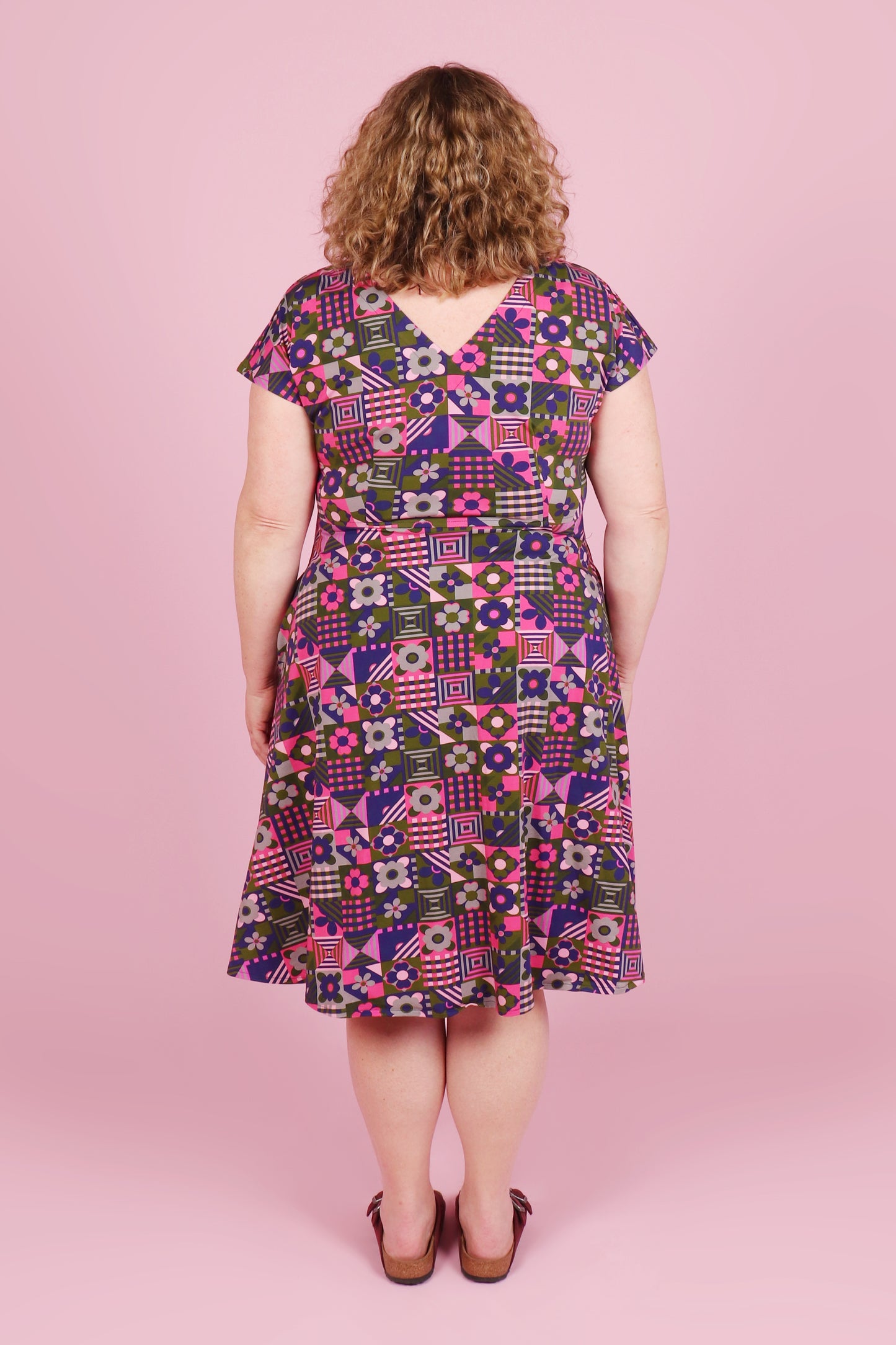 Belinda Jersey Dress Tile Town