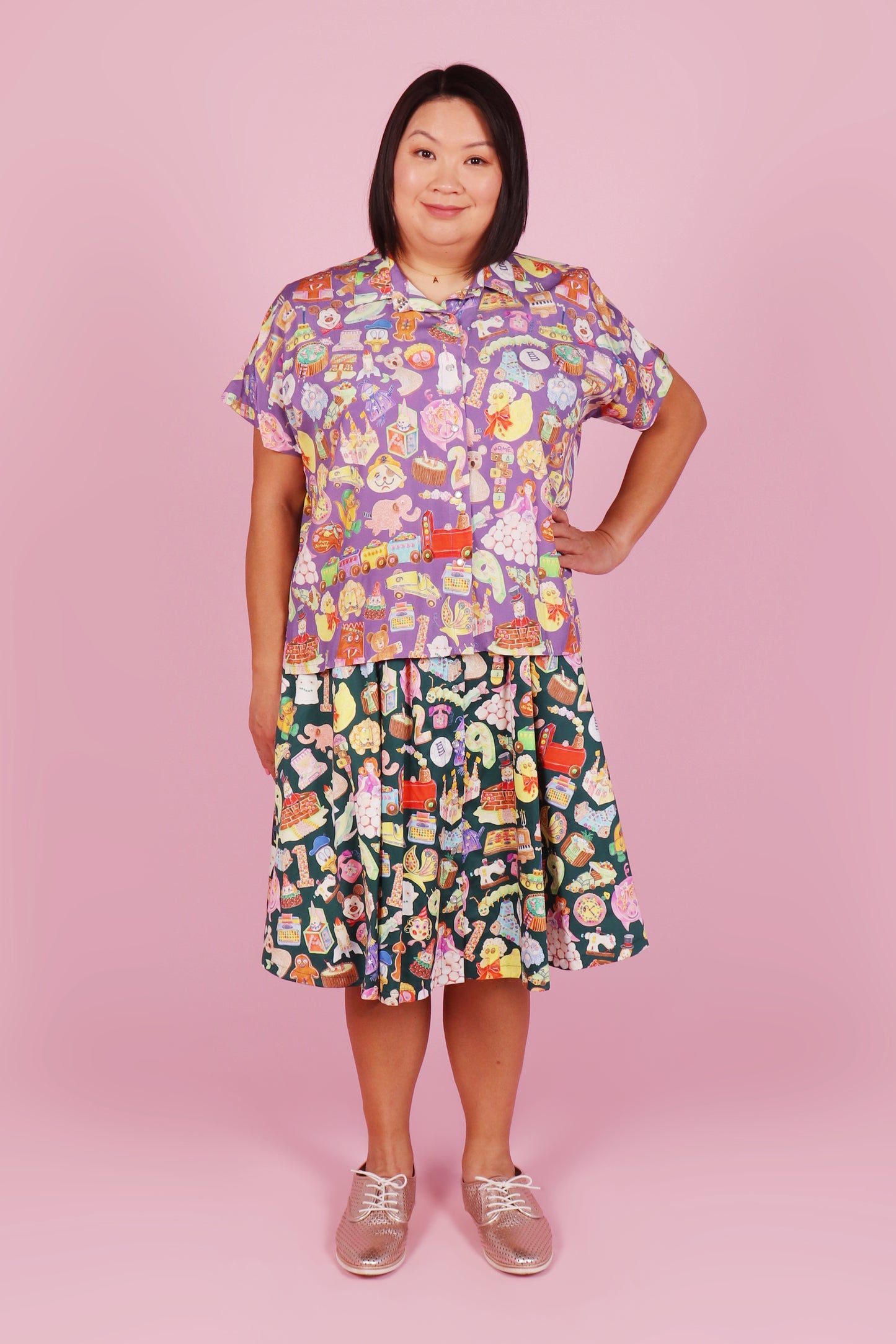 Emma Shirt Cookbook Cakes Vintage Violet