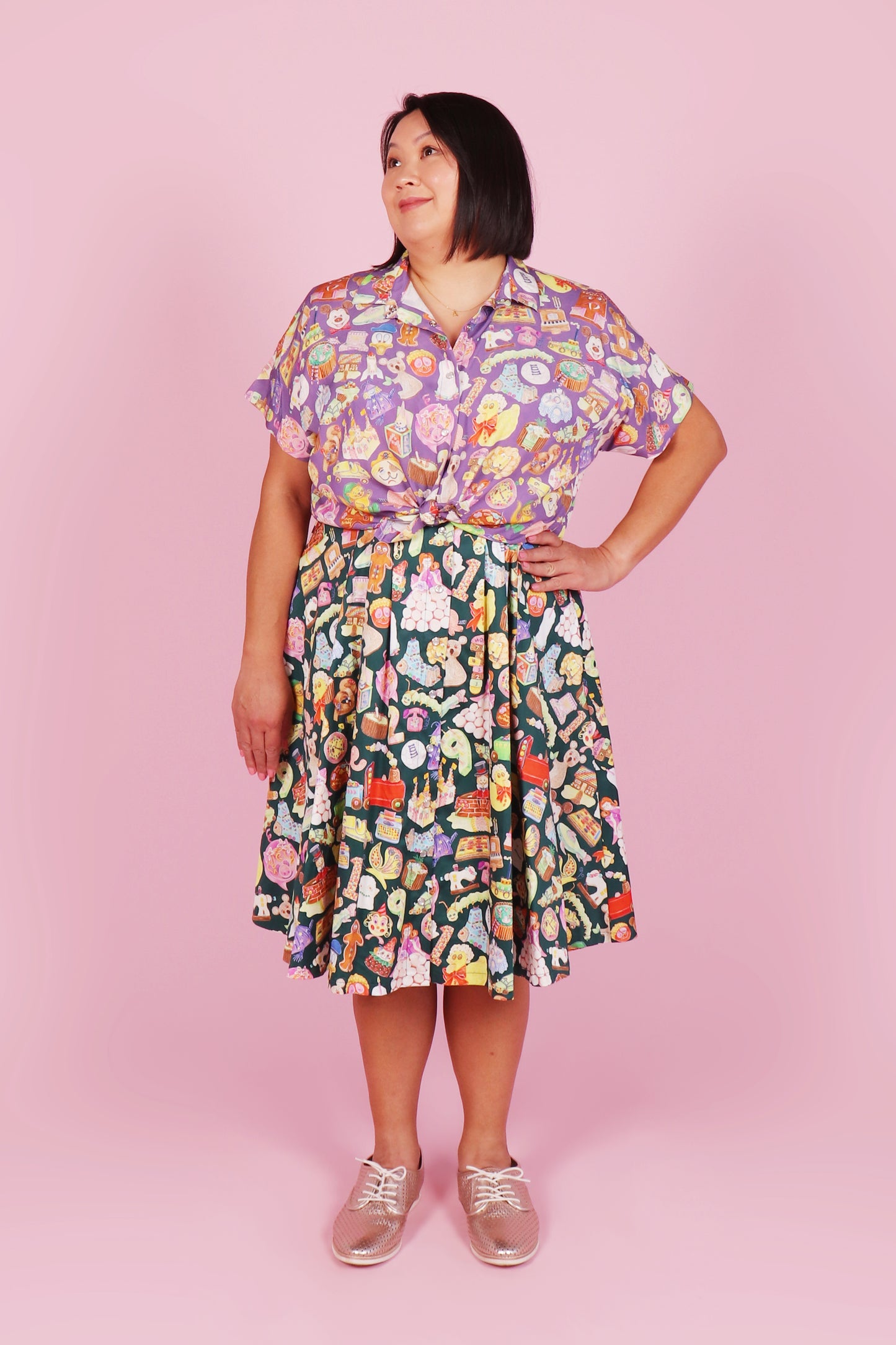 Emma Shirt Cookbook Cakes Vintage Violet