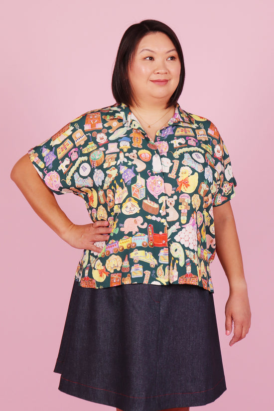 Emma Shirt Cookbook Cakes Retro Teal