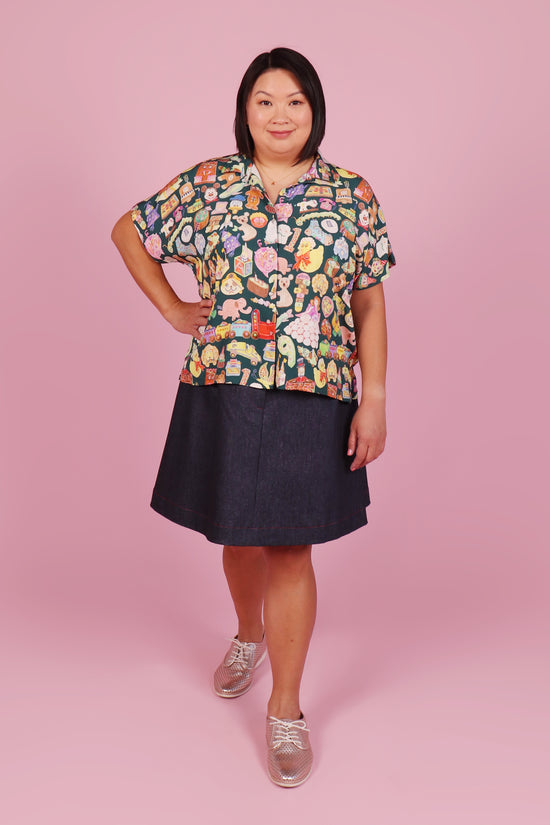 Emma Shirt Cookbook Cakes Retro Teal