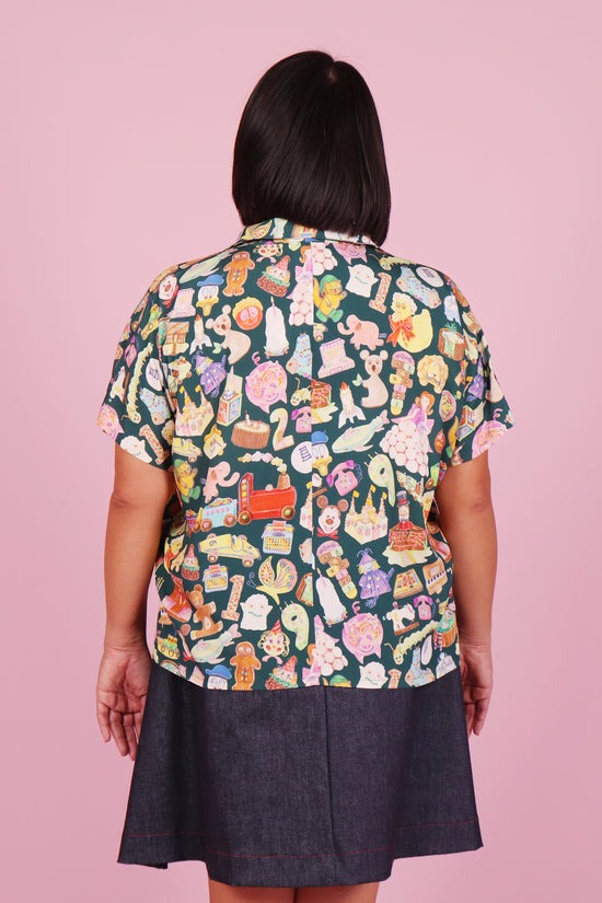 Emma Shirt Cookbook Cakes Retro Teal