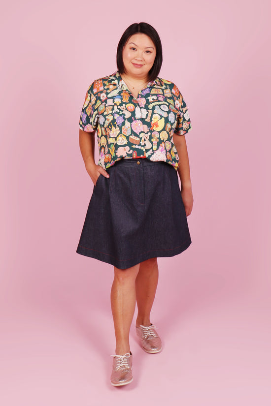 Emma Shirt Cookbook Cakes Retro Teal