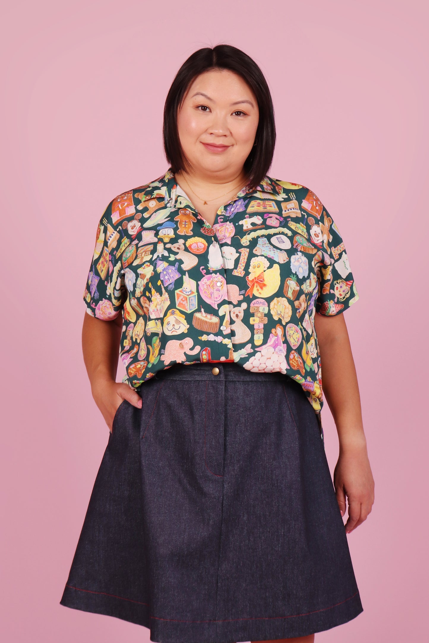 Emma Shirt Cookbook Cakes Retro Teal