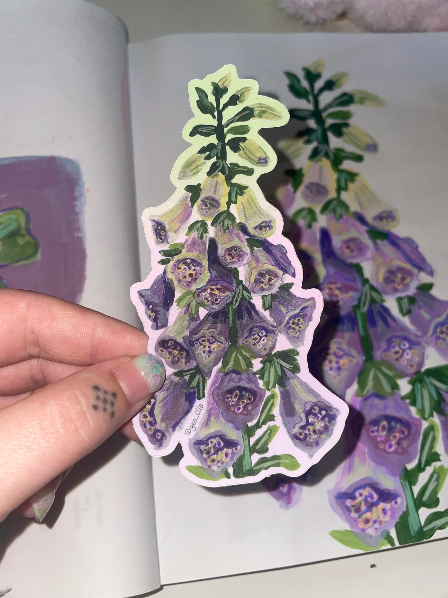Foxglove sticker