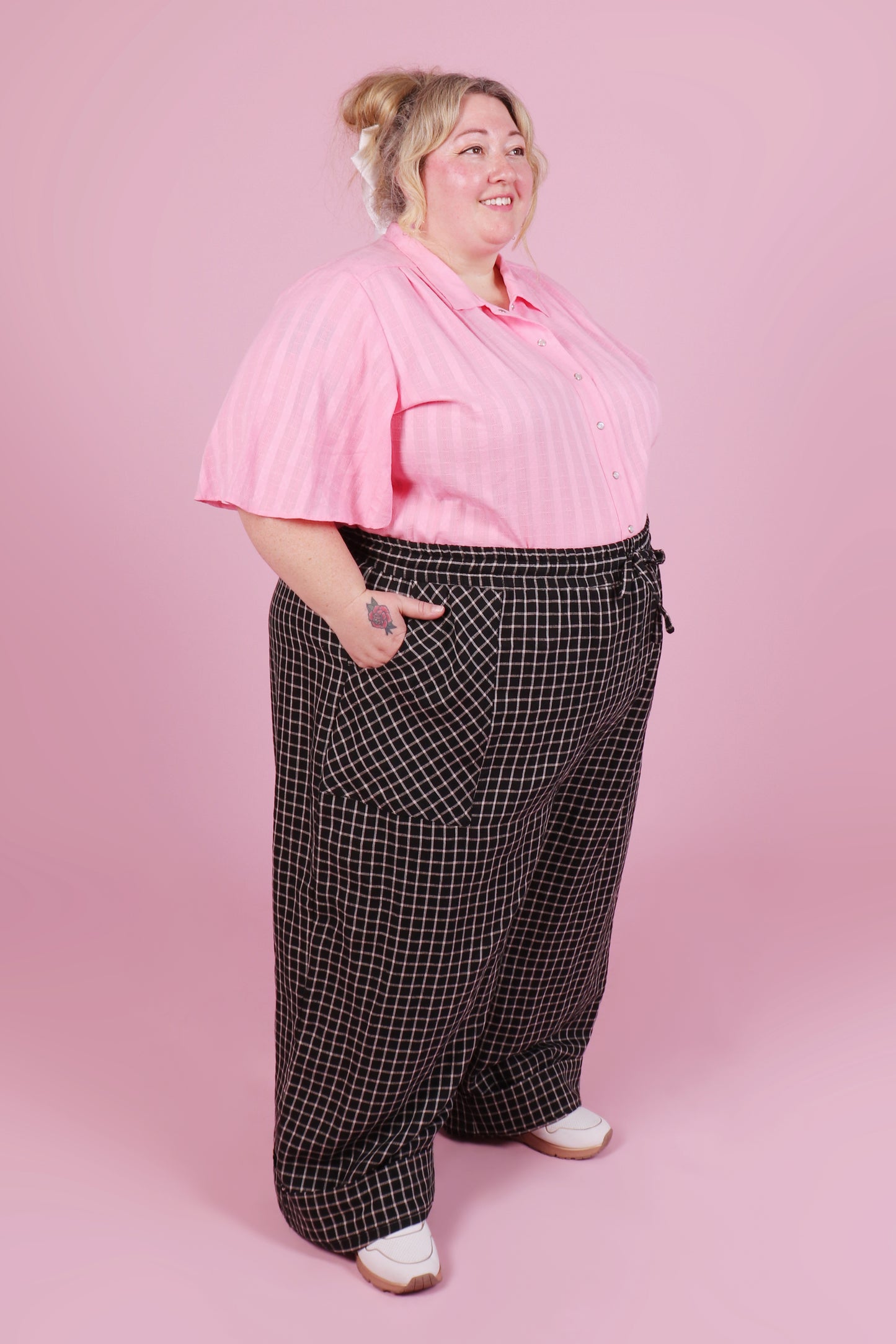 Paloma Pants Liquorice Mini Check