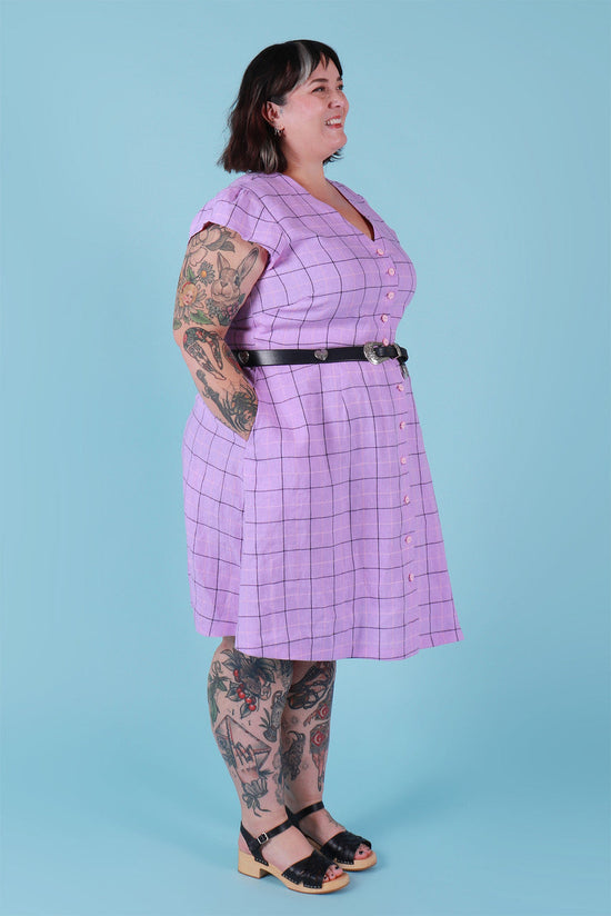 Saski Sister Dress Lilac Plaid