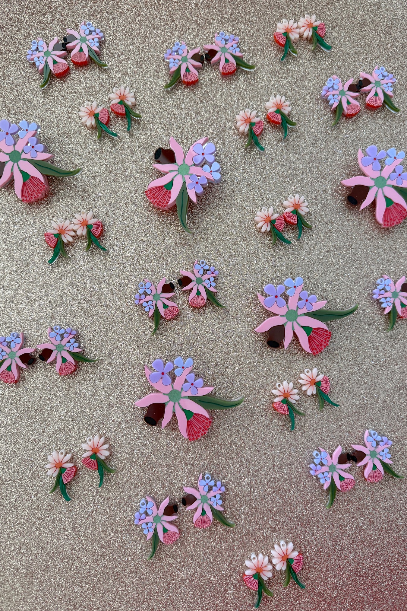 Bruny Island Posie Earrings Orange