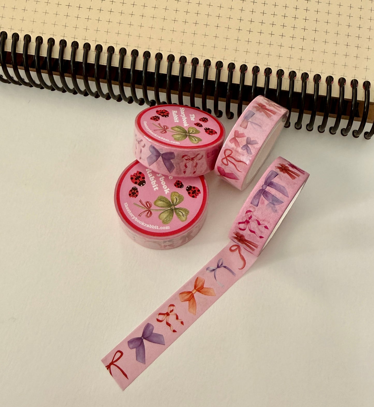SBR Pink Watercolor Bows Washi Tape