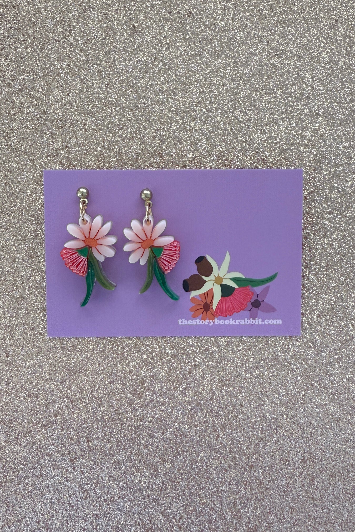 Bruny Island Posie Earrings Orange